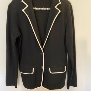 Black knit blazer-Ralph Lauren